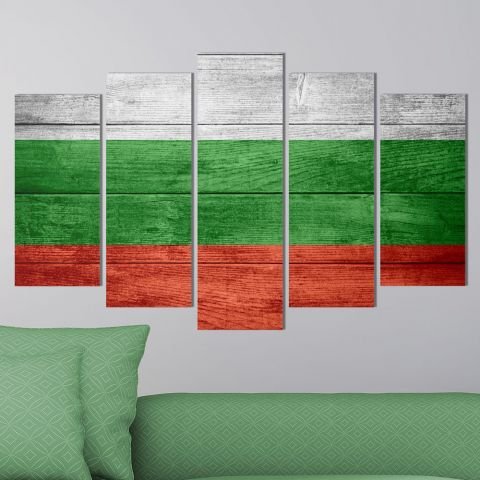 Декоративeн панел за стена с Българското знаме Vivid Home