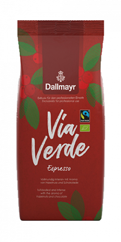 Биокафе на зърна Dallmayr Via Verde 1000 г