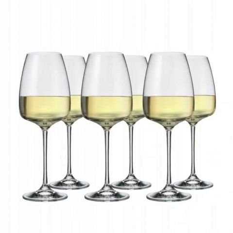 Комплект 6 броя чаши за вино Bohemia Crystalite Anser, 440 мл
