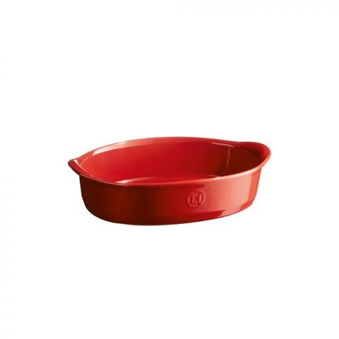 Керамична овална форма за печене Emile Henry Small Oval Oven Dish 27,5/17,5 см - цвят червен