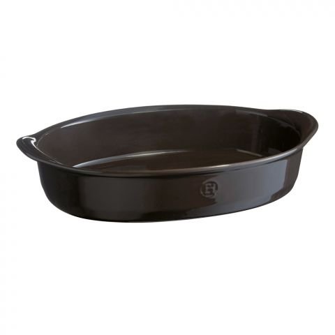 Керамична овална форма за печене Emile Henry Large Oval Oven Dish 41,5/26,5 см - цвят черен