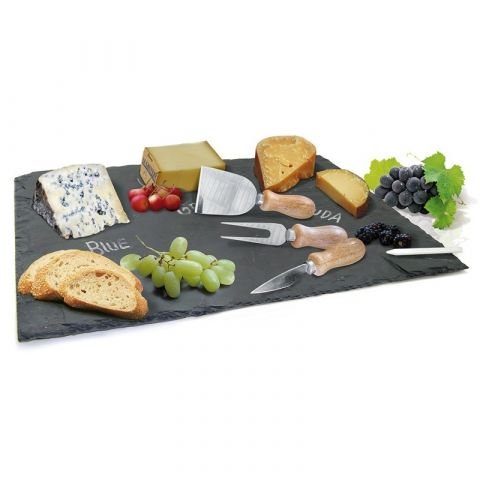 Комплект за сирена с каменна плоча Vin Bouquet/Nerthus Cheese Board Slate