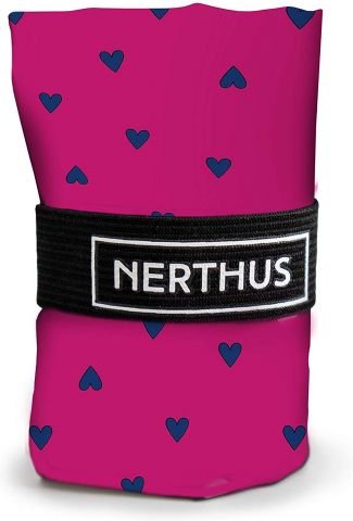 Чанта за пазаруване Nerthus 'Сърчица' - розова
