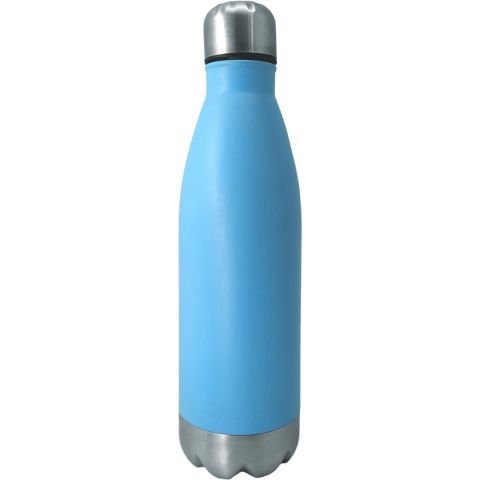 Туристическа бутилка Nerthus 750 мл - цвят син/инокс 