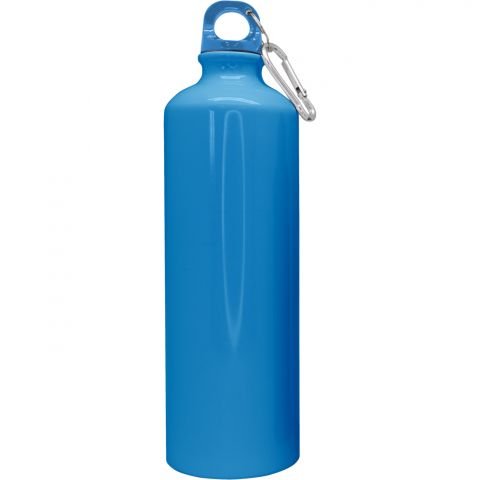 Туристическа бутилка с карабинер Nerthus 800 мл, цвят син 