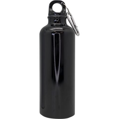 Туристическа бутилка с карабинер Nerthus 500 мл, цвят черен 