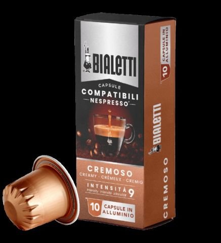 Кафе капсули Bialetti Cremoso, Nespresso съвместими 10 броя