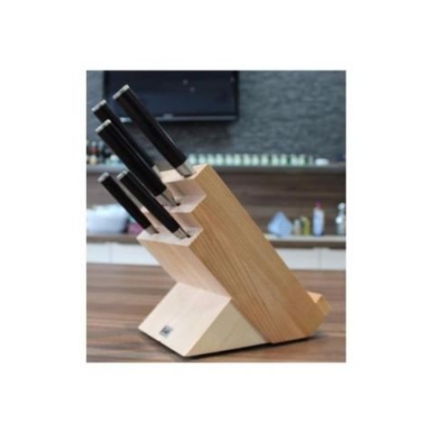 Дървена стойка за ножове KAI Wasabi Black DM-0820