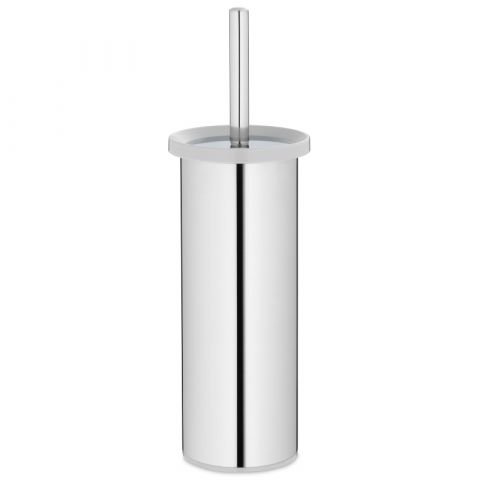 Четка за тоалетна висока Kela Alor - неръждаема стомана със светло сиво, свободно стояща