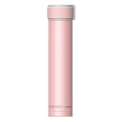 Двустенна термо бутилка Asobu Skinny Mini 230 мл - цвят розов