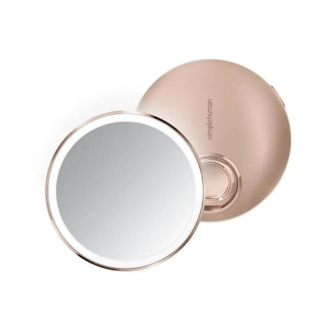 Козметично огледало със сензор Simplehuman Compact, розово златно