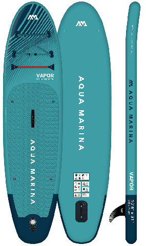 Надуваем падъл борд SUP Aqua Marina VAPOR, модел 2023/ 24