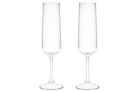 Комплект от 2 броя чаши за шампанско Maku Titanium Crystal - 205 мл