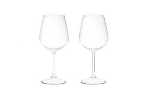 Комплект от 2 броя чаши за вино Maku Titanium Crystal - 350 мл