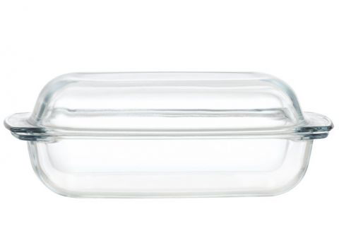 Тава с капак от термоустойчиво стъкло Maku - 4,1 л, 34 х 22 см