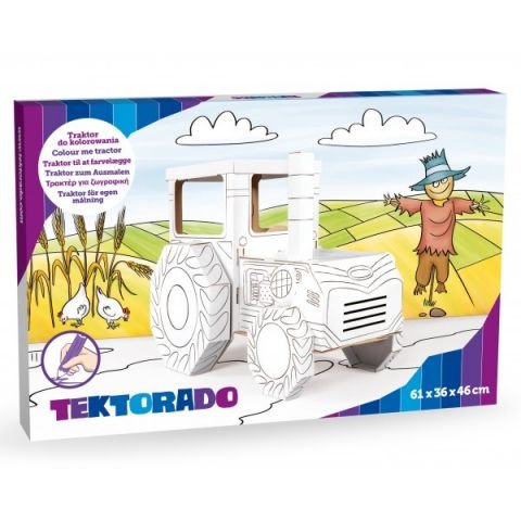 Картонен трактор за оцветяване Tektorado 