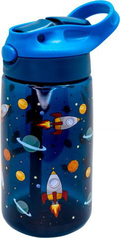 Детска бутилка от тритан с дръжка Космос Nerthus - 450 мл