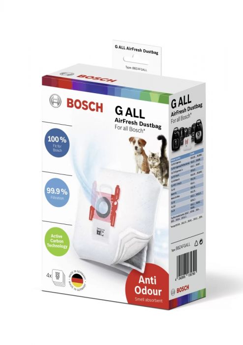 Торбички за прахосмукачка Bosch BBZAFGALL с активен въглен