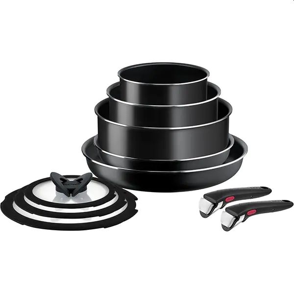 Комплект тигани и тенджери Tefal L1539053 Easy Cook & Clean, 10 части