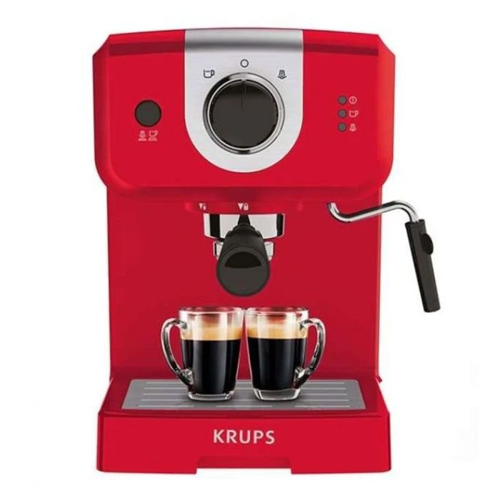 Кафемашина Krups XP320530 Espresso, 1025 W - червена