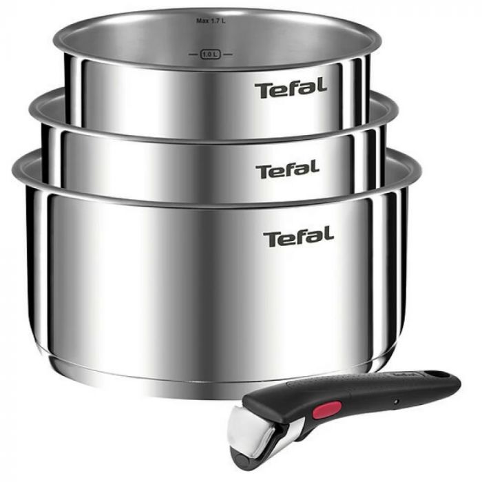 Комплект тигани и тенджери Tefal L8964S44, 4 части