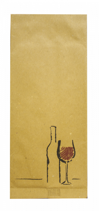 Хартиен джоб за прибори със салфетка Luni Paper, 125 броя