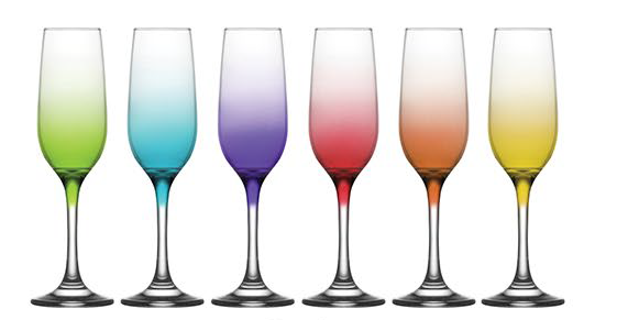 Комплект чаши за шампанско LAV Fame CORAL 539, 6 броя