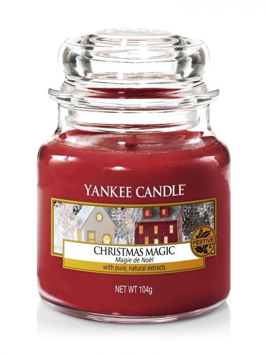 Ароматна свещ в малък буркан Yankee Candle Christmas Magic