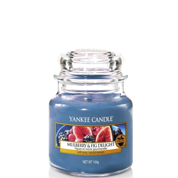 Ароматна свещ в малък буркан Yankee Candle Mulberry&Fig Deligh