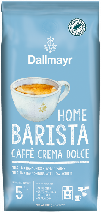 Кафе на зърна Dallmayr Home Barista Crema Dolce 1000 г