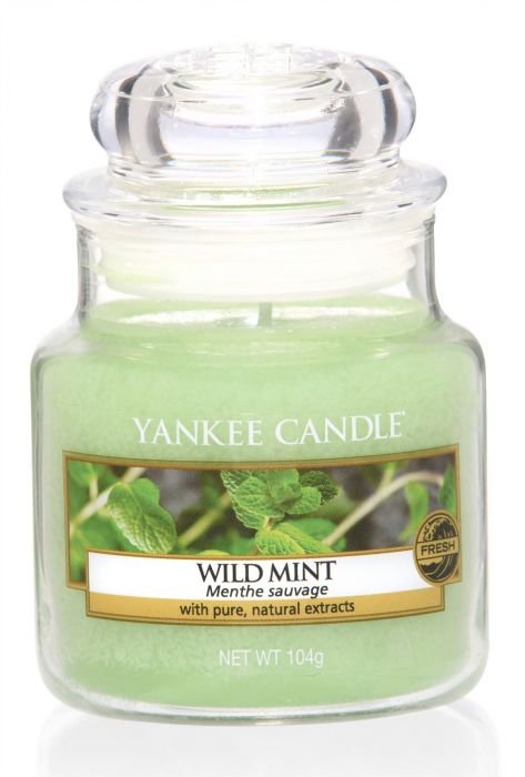 Ароматна свещ в малък буркан Yankee Candle Wild Mint