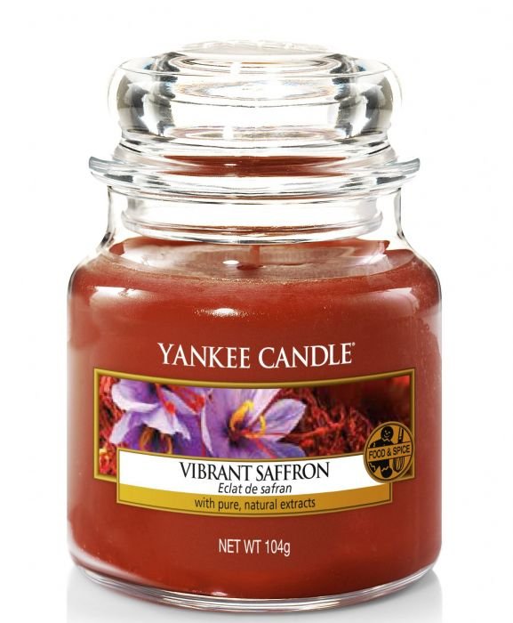 Ароматна свещ в малък буркан Yankee Candle Vibrant Saffron