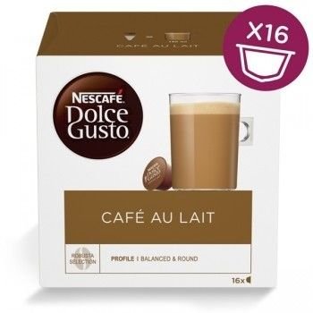3 кутии по 16 броя кафе-капсули Nescafe Dolce Gusto CAFÉ AU LAIT