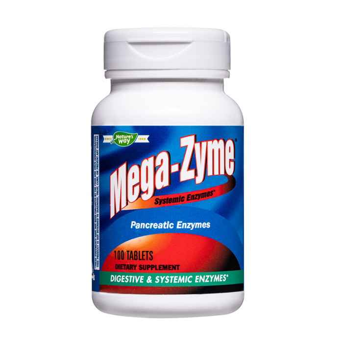 Панкреатични ензими Nature's Way Mega-Zyme, 100 таблетки