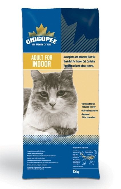 Храна за котки над 12 месеца отглеждани у дома Chicopee High Premium Adult Cat Indoor 15 кг