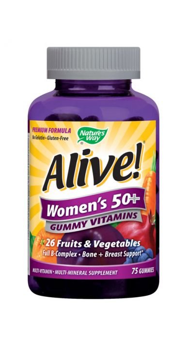 Алайв желирани мултивитамини за жени 50+ Nature's Way 131 мг х 75 таблетки