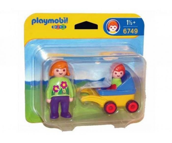 Майка с бебе и детска количка Playmobil 6749