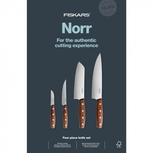 Комплект от 4 броя кухненски ножове Fiskars Norr