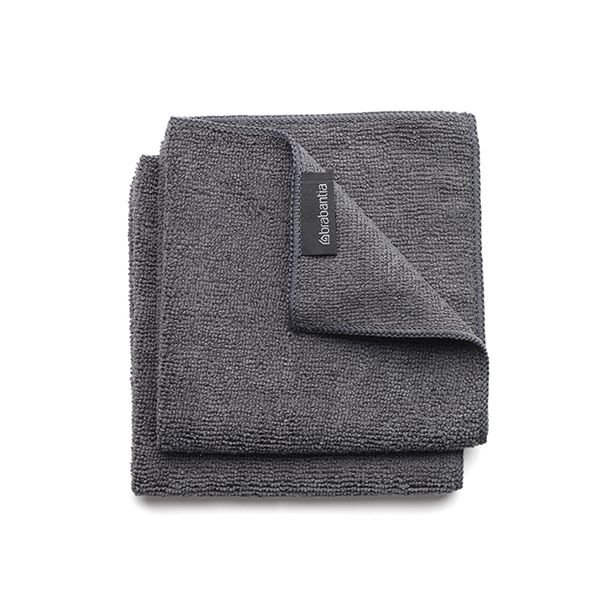 Микрофибърни кърпи Brabantia Dark Grey, 2 броя