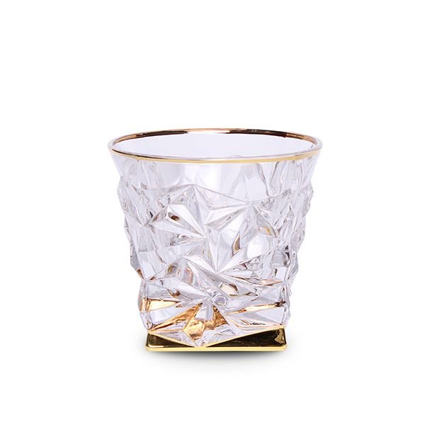 Чаша за уиски Bohemia Glacier Gold 350 мл, 6 броя