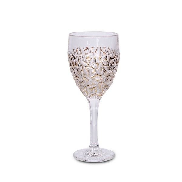 Чаша за вино Bohemia Nicolette Golden Marble 320 мл, 6 броя