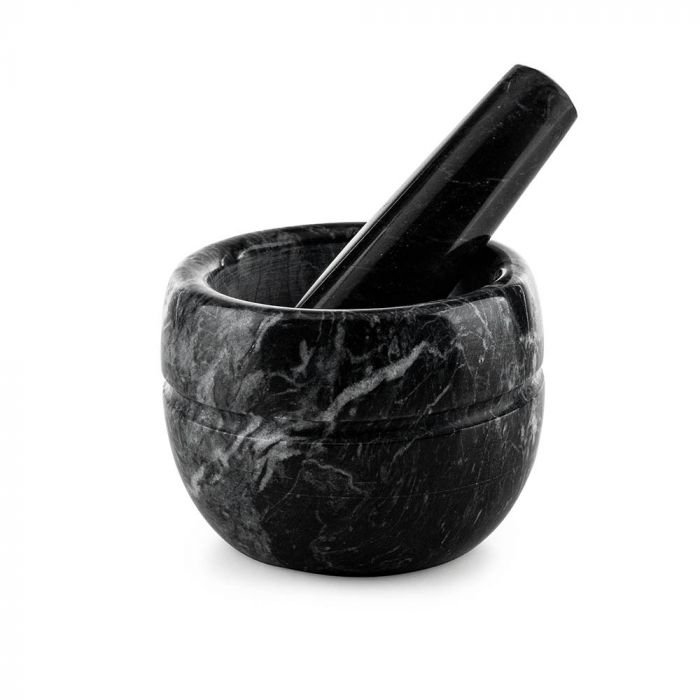 Мраморно хаванче - Luigi Ferrero FR-898BL - Ø 8,9 x 8 см, черно