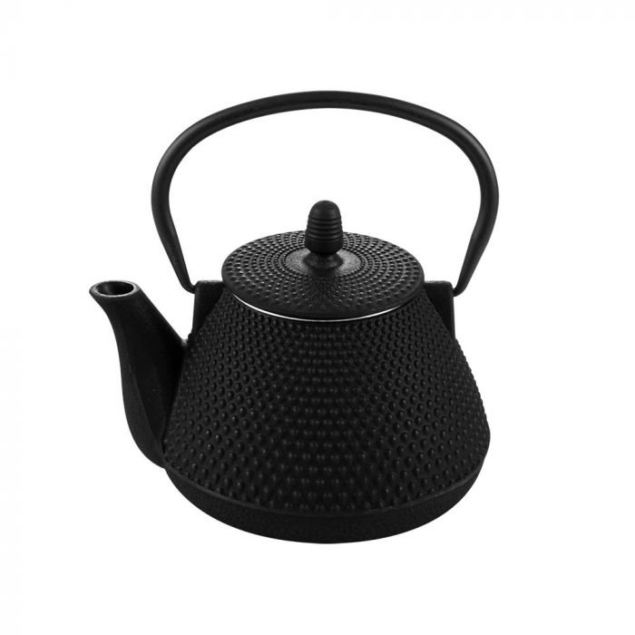 Чугунен чайник с цедка Luigi Ferrero FR-8310BL 1 л, черен