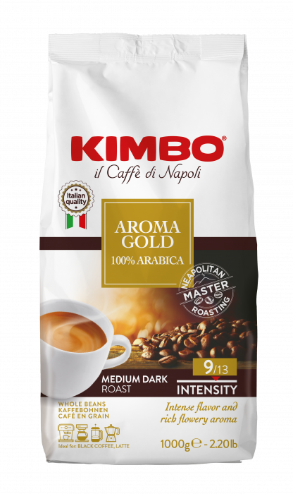 Кафе на зърна Kimbo Aroma Gold 100% Arabica - 1 кг