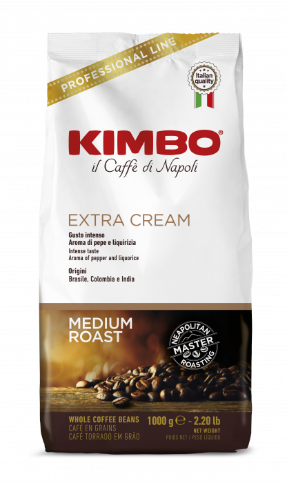 Кафе на зърна Kimbo Extra Cream - 1 кг
