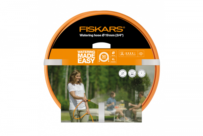 Градински маркуч Fiskars 1023655, 3/4" 50м Q4