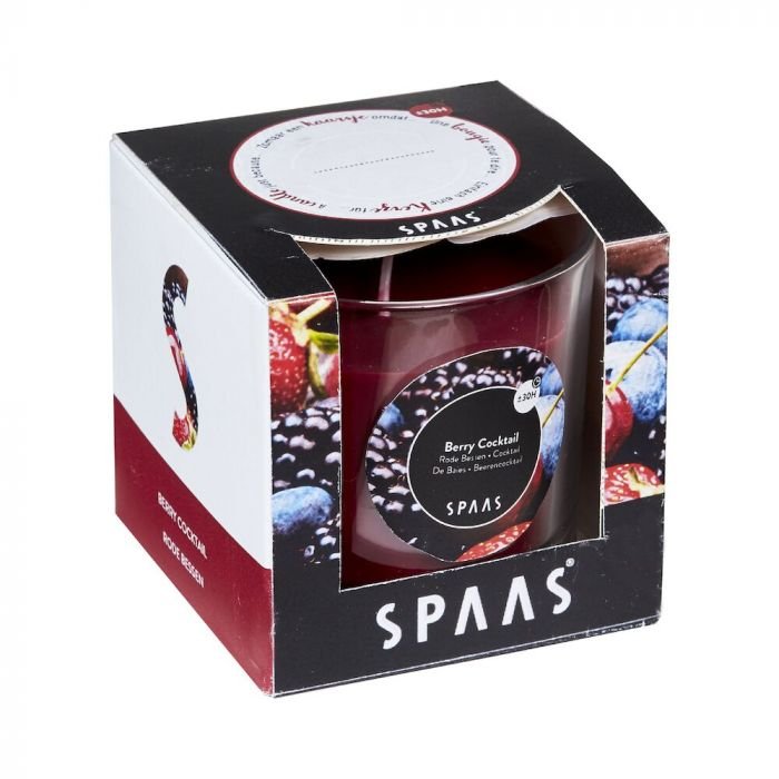 Ароматна свещ в кутия за подарък Spaas, коктейл горски плодове