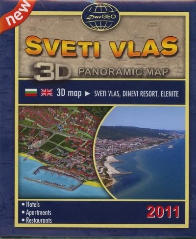 Sveti Vlas. 3D Panoramic Map