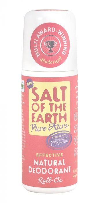 Натурален рол-он дезодорант Salt of the Earth Pure Aura 'Лавандула и ванилия' 75 мл