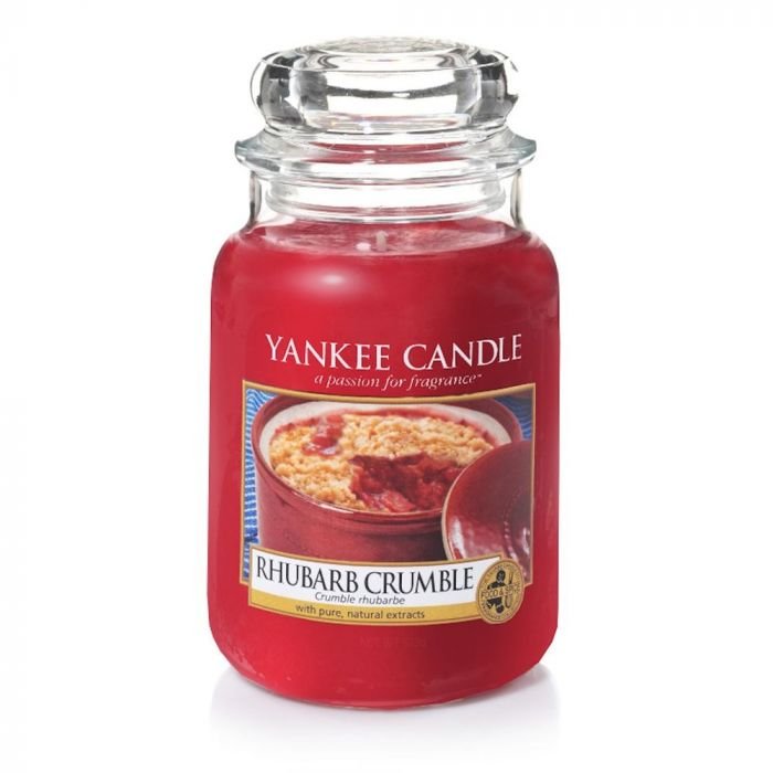 Ароматна свещ в голям буркан Yankee Candle Large Jar Rhubarb Crumble